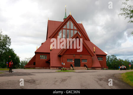 Impressionen: Kirche di Kiruna, Lappland, Schweden. Foto Stock