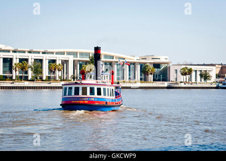 Di Juliette Gordon Low, uno della savana Belles traghetti in rotta per Hutchinson Island, Savannah, Georgia, Stati Uniti d'America Foto Stock