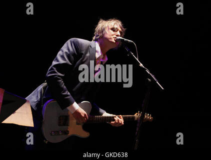 British cantautore Peter Doherty performanti a Hackney Empire giovedì 5 maggio 2016 (foto di Ian Bines/WENN) dotata di: Peter Doherty dove: Londra, Regno Unito quando: 19 Maggio 2016 Foto Stock