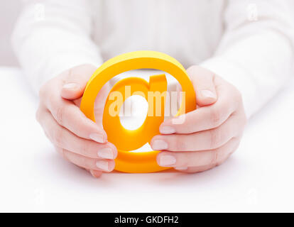 Riporta la mano Foto Stock