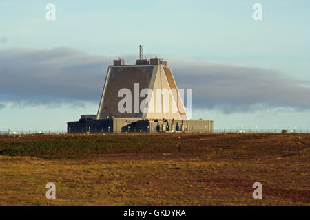 Icona sul Fylingdales Moor Foto Stock