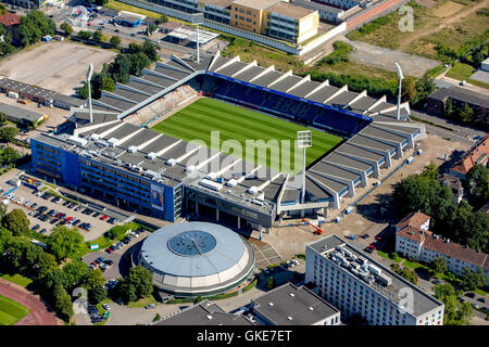 Vista aerea, Vonovia-Ruhrstadion, VfL Bochum stadium Bundesliga Stadium, il primo campionato di calcio, Bochum, la zona della Ruhr, Foto Stock