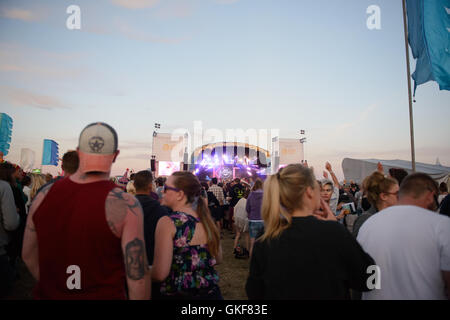 Kaiser Cheifs presso il Festival Boardmasters, Cornovaglia 2016 Foto Stock