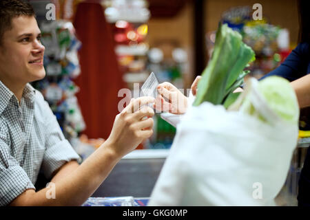 Shopping ripiene carta di credito Foto Stock