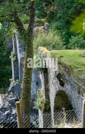 Giacobita di marzo a ponte alto celebrando la zona dove le prime pallottole furono trovate durante il 1745 ribellione Highlands della Scozia Foto Stock