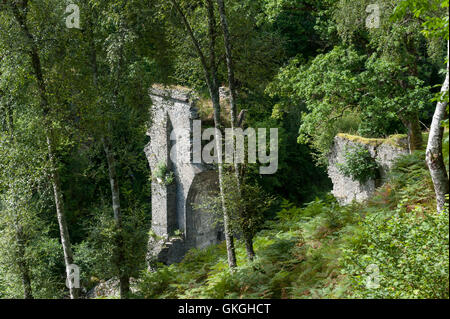 Giacobita di marzo a ponte alto celebrando la zona dove le prime pallottole furono trovate durante il 1745 ribellione Highlands della Scozia Foto Stock