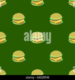 Vector Hamburger modello senza giunture Illustrazione Vettoriale