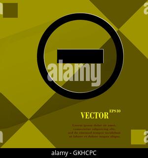 Meno. Appartamento moderno design web su un piano geometrico sfondo astratto Illustrazione Vettoriale