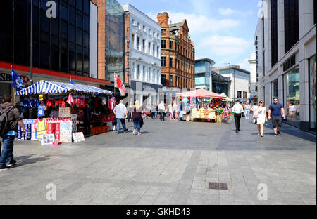 Street market, Whitechapel, Liverpool Foto Stock