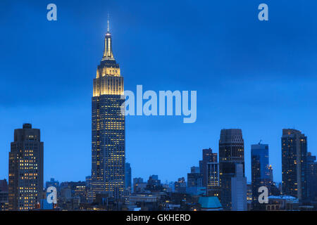 Stati Uniti d'America, New York New York City, Manhattan, Empire State Building Foto Stock