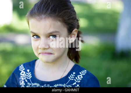 Ritratto di bella bambina, close up Foto Stock