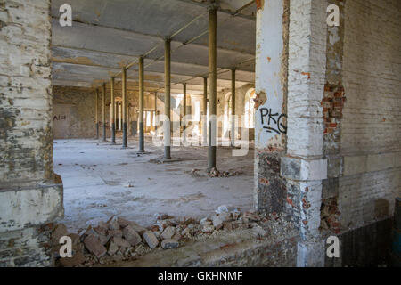 Chiuso e abbandonato edificio di fabbrica in Belgio, Europa Foto Stock