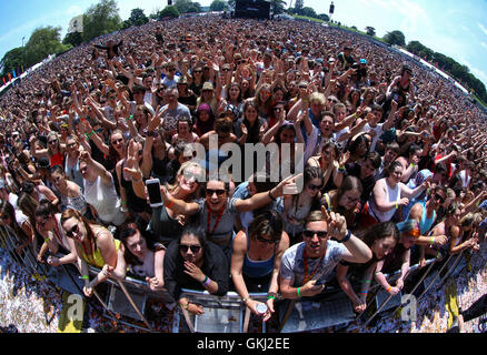 Radio 1 Big Weekend al Castello di Powderham in Exeter Devon dotate: atmosfera dove: Exeter, Regno Unito quando: 29 Maggio 2016 Foto Stock