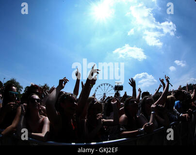 Radio 1 Big Weekend al Castello di Powderham in Exeter Devon dotate: atmosfera dove: Exeter, Regno Unito quando: 29 Maggio 2016 Foto Stock