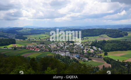 Berna bird eye view. Berna, Svizzera. Foto Stock