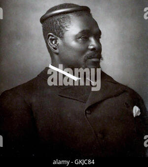 CETSHWAYO kaMPANDE (c) 1826-1884 King Zulu fotografati a Londra nel 1882 da Alessandro Bassano Foto Stock