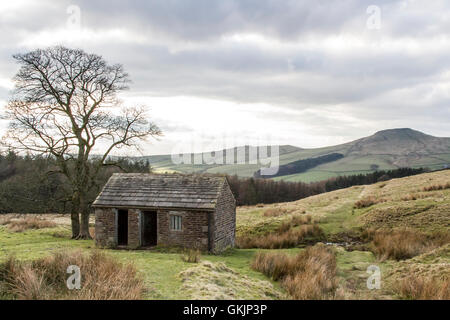 Fienile sulla Moorland Foto Stock