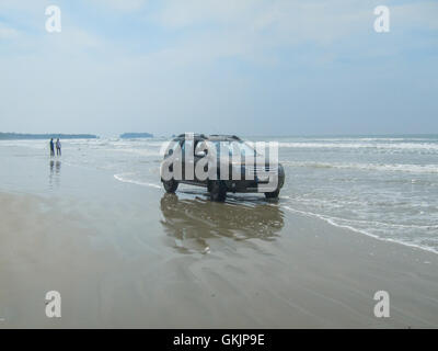 Muzhappilangad Drive-in spiaggia (Kerala, India) Foto Stock