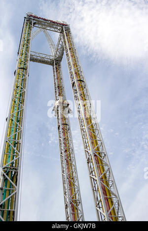 Terrificante ride a Cedar Point Foto Stock