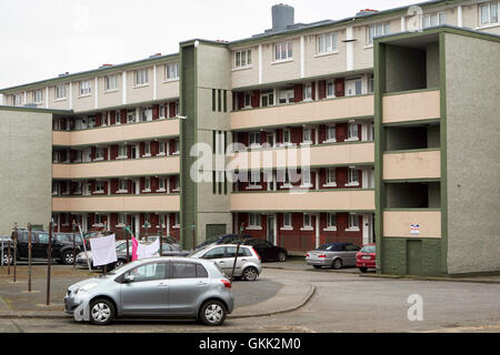 Dublino Alloggi sociali oliver bond appartamenti in libertà il centro della città di Dublino Irlanda Foto Stock