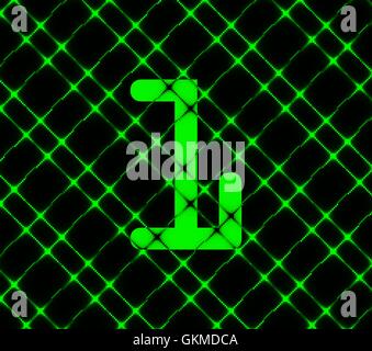 Numero uno simbolo icona appartamento moderno design web con lunga ombra e lo spazio per il tuo testo. Vettore Illustrazione Vettoriale