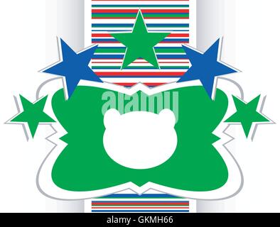 Teddy Bear Toy testa icona web isolato su bianco Illustrazione Vettoriale