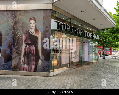 Topshop Retail Outlet, Exeter City Centre, Devon Foto Stock