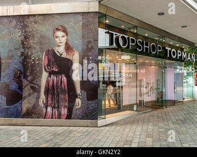 Topshop Retail Outlet, Exeter City Centre, Devon Foto Stock