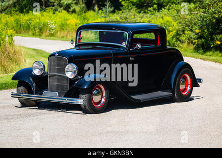 1932 Ford 3 finestra Coupe Hot Rod Foto Stock