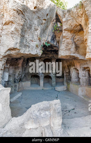 Tombe dei Re museo archeologico di Paphos a Cipro Foto Stock