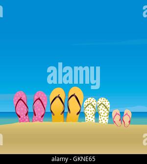 Casa vacanze vacanze vacanze mare spiaggia La spiaggia mare estate paesaggio summerly Illustrazione Vettoriale