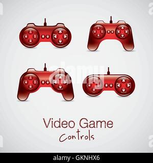 Silhouette di videogiochi Illustrazione Vettoriale