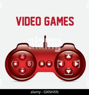 Silhouette di videogiochi Illustrazione Vettoriale