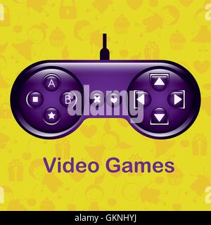 Silhouette di videogiochi Illustrazione Vettoriale