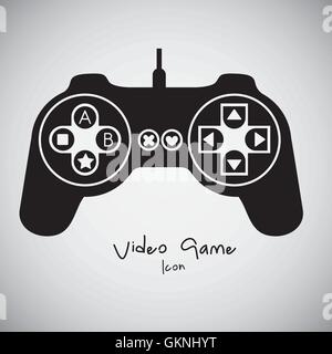 Silhouette di videogiochi Illustrazione Vettoriale