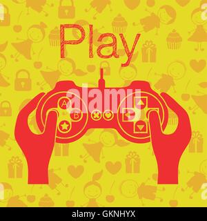 Silhouette di videogiochi Illustrazione Vettoriale