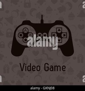 Silhouette di videogiochi Illustrazione Vettoriale