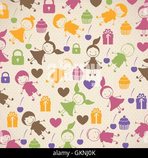 Sfondo del bambino Illustrazione Vettoriale