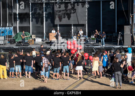 Mare Nostrum musica al parco del castello. Fran Terrén. Estrellas de Fuengirola concerto. Foto Stock