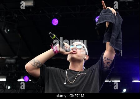 WANTAGH, NY - 21 agosto: William Lo Strinare perfoming live al 2016 Billboard Hot 100 Music Festival a Nikon di Jones Beach Theatre, il 21 agosto 2016 in Wantagh, New York. Credito: Diego Corredor/Media punzone Credito: MediaPunch Inc/Alamy Live News Foto Stock