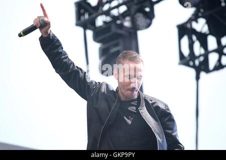 WANTAGH, NY - 21 agosto: Galantis perfoming live al 2016 Billboard Hot 100 Music Festival a Nikon di Jones Beach Theatre, il 21 agosto 2016 in Wantagh, New York. Credito: Diego Corredor/Media punzone Foto Stock