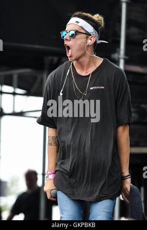 William Lo Strinare sul palco per 2016 Billboard Hot 100 Festival - SUN, Nikon di Jones Beach Theatre, Wantagh, NY Agosto 21, 2016. Foto di: Steven Ferdman/Everett Collection Foto Stock