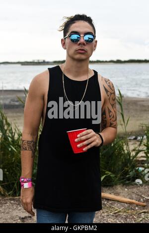 William Lo Strinare sul palco per 2016 Billboard Hot 100 Festival - SUN, Nikon di Jones Beach Theatre, Wantagh, NY Agosto 21, 2016. Foto di: Steven Ferdman/Everett Collection Foto Stock