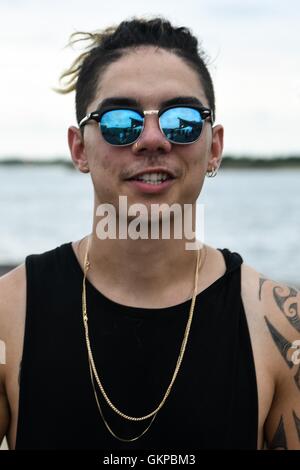 William Lo Strinare sul palco per 2016 Billboard Hot 100 Festival - SUN, Nikon di Jones Beach Theatre, Wantagh, NY Agosto 21, 2016. Foto di: Steven Ferdman/Everett Collection Foto Stock