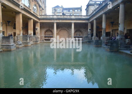 Bagni romani complessa, bagno, Inghilterra Foto Stock