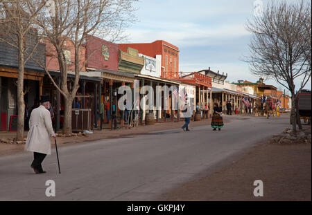 Strada principale di lapide, Arizona. Foto Stock