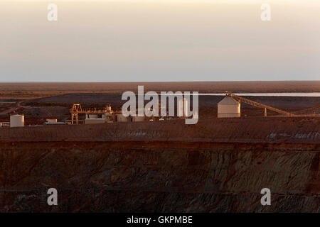 Aprire il taglio miniera d'oro, Gwalia Australia Occidentale Foto Stock