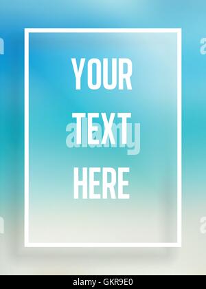 Bella estate semplice cornice per il testo Illustrazione Vettoriale