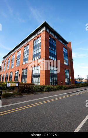 L'edificio del faro in Belfast officine del gas sito attualmente occupata dal dipartimento di sviluppo sociale reparto ora Foto Stock