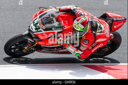 Davide Giugliano / Ducati, Sepang SUPERBIKE 2010 2016, il Campionato del Mondo Superbike (Superbike 2010) racing a Sepang 2016. Foto Stock